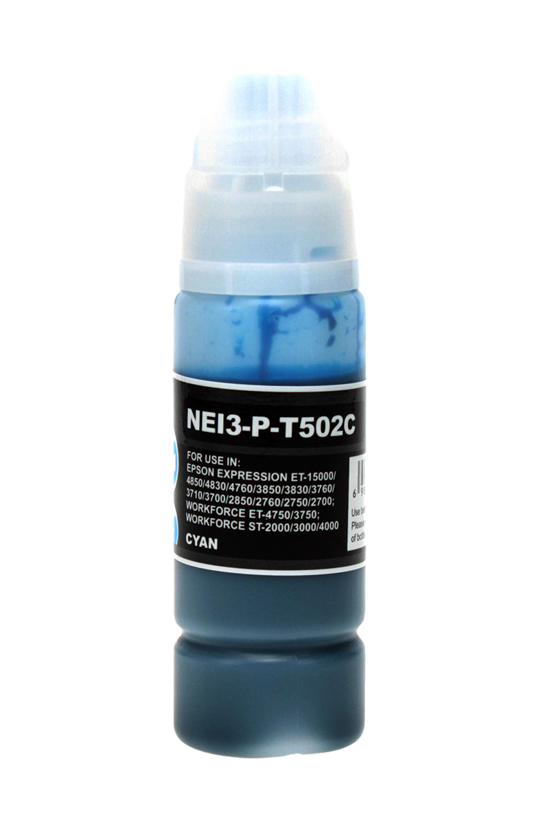 T502220 / 502 / 522 Cyan - Epson Compatible Ink Bottle