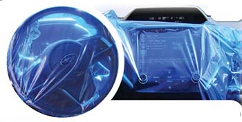 Blue - adhesive protective film
