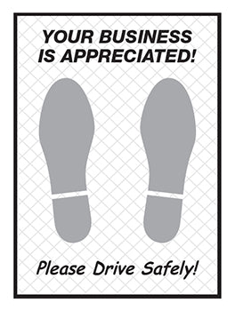 Plastic coated floor mats