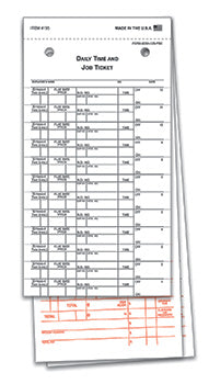 TruForm™ Brand - job time tickets - form dsa-126-psn