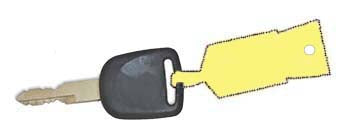 Self-locking key tags - Large