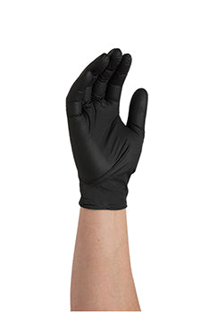 Powder & latex free premium black nitrile gloves