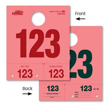 Caats™ brand - colored dispatch numbers