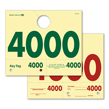 Caats™ brand - 4 digit service dispatch tags (rl-78)
