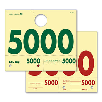 Caats™ brand - 4 digit service dispatch tags (rl-78)