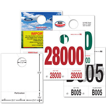 Caats™ brand - custom white service dispatch numbers