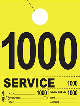 Heavy brite™ brand - 4 part service dispatch numbers