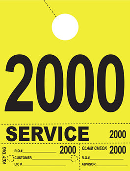 Heavy brite™ brand - 4 part service dispatch numbers