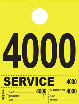 Heavy brite™ brand - 4 part service dispatch numbers