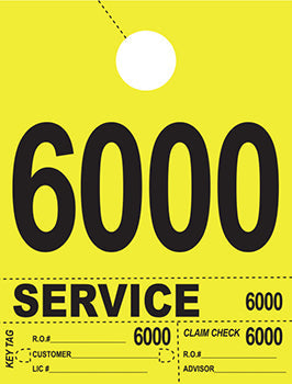 Heavy brite™ brand - 4 part service dispatch numbers