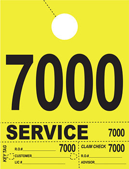 Heavy brite™ brand - 4 part service dispatch numbers