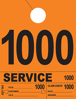 Heavy brite™ brand - 4 part service dispatch numbers