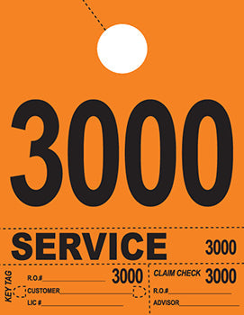 Heavy brite™ brand - 4 part service dispatch numbers