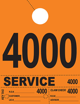 Heavy brite™ brand - 4 part service dispatch numbers