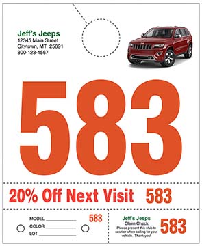 Heavy brite™ brand - custom 4 part service dispatch numbers