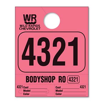 Heavy brite™ brand - custom 4 part service dispatch numbers
