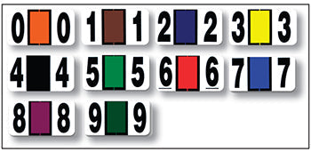 file right™ brand - number labels