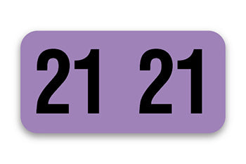 File Right™ Brand - 21 Year Labels