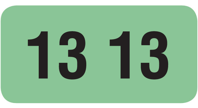File Right™ Brand - 13 Year Labels