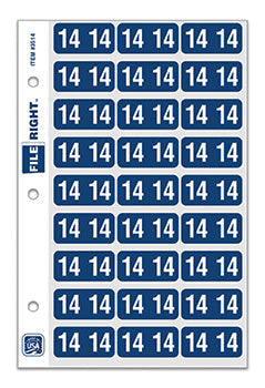 File Right™ Brand - 14 Year Labels