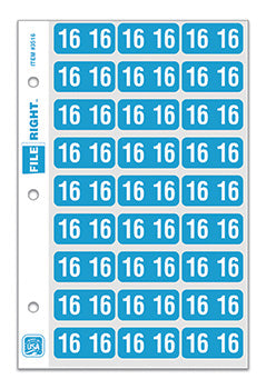 File Right™ Brand - 16 Year Labels