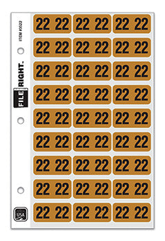 File Right™ Brand - 22 Year Labels