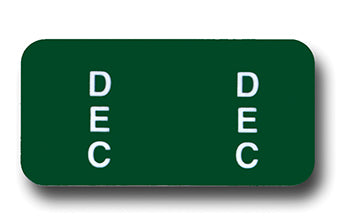 File Right™ Brand - DEC Month Labels
