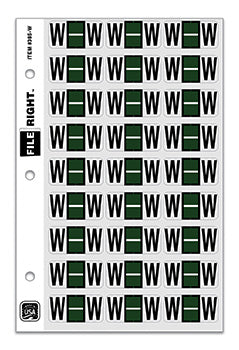 File right™ brand - alphabet labels