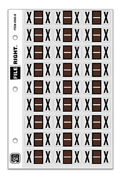 File right™ brand - alphabet labels
