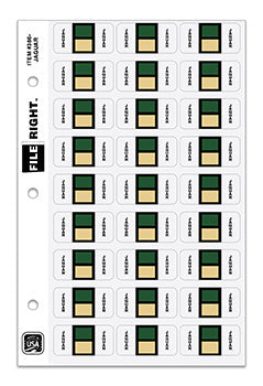 File right™ Brand - JAGUAR - Auto Makes Labels