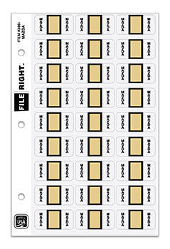 File right™ Brand - MAZDA - Auto Makes Labels