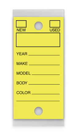 Self protecting key tags
