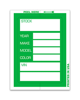 Kleer-bak stock stickers