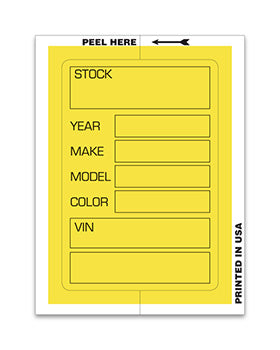 Kleer-bak stock stickers
