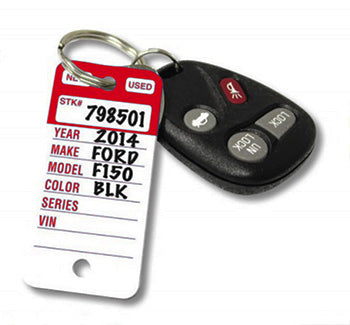 Top stripe key tags - form 255