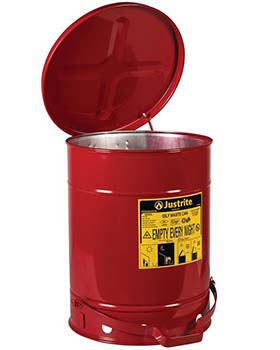 Just rite® brand - oily waste cans - 10 gallon