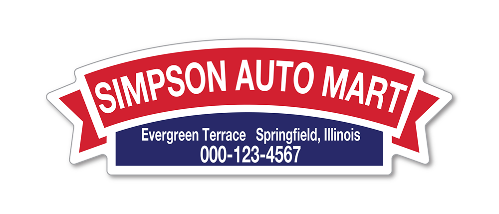 Auto decals - white reflective