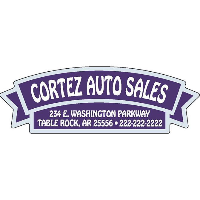 Domed auto decals - clear