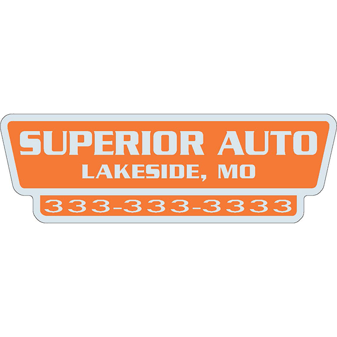 Domed auto decals - clear