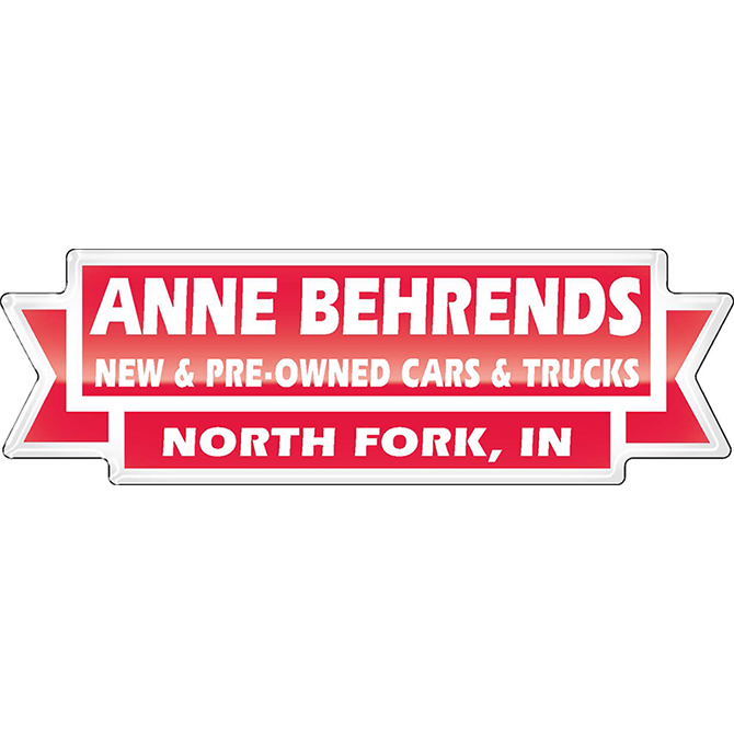 Domed auto decals - white