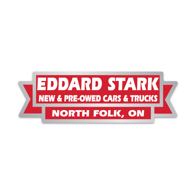 Domed auto decals - chrome