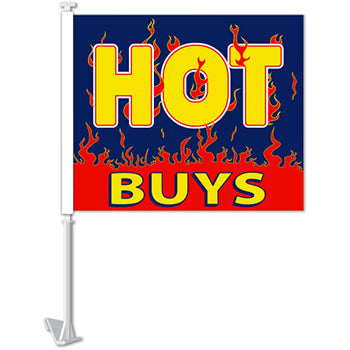 ViZi™ Brand - clip-on window flag