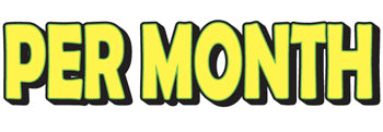 Giant magnetic slogan - per month