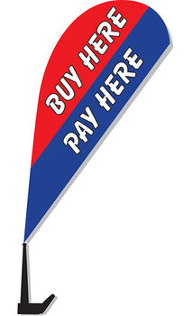ViZi™ Brand - clip-on paddle flag - style 11