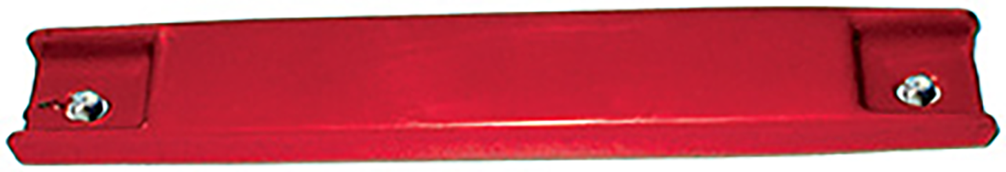 Red pvc coated bar magnet with screws
