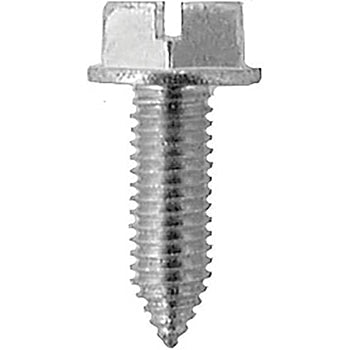 License plate plate screw - sloted hex washer head