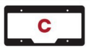 Brushed chrome - recessed letter