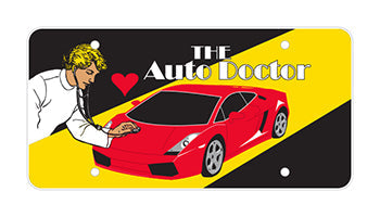 Custom plastic car plate - polyethylene