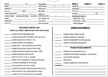 Custom deal envelopes (jackets)
