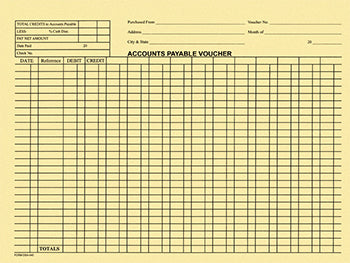 Filerite™ brand - accounts payable voucher jackets (folders) - form DSA-540